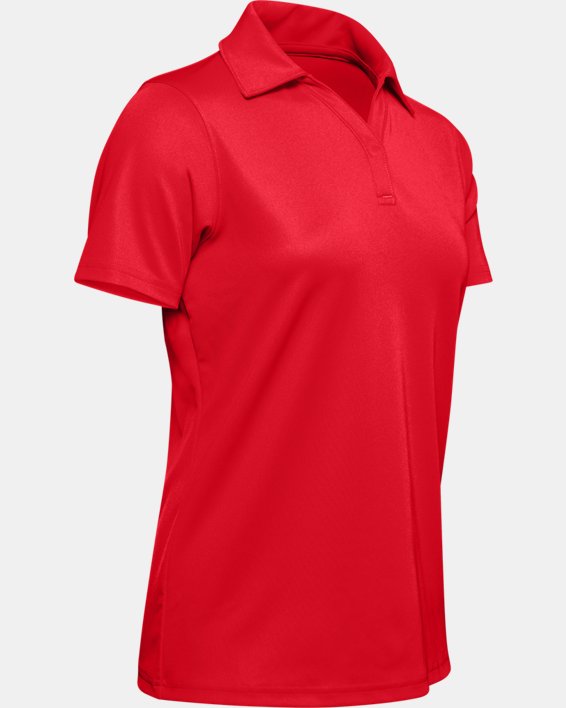 Women's UA Performance Polo, Red, pdpMainDesktop image number 5